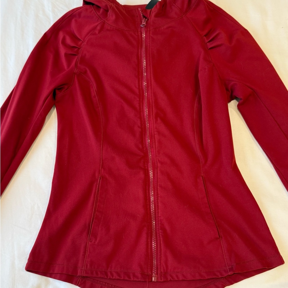 Women's Red Hooded Jacket